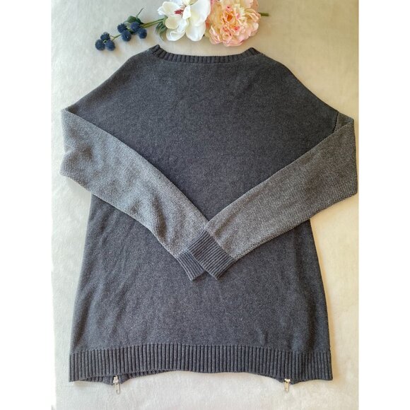 Banana Republic Mens Knit Sweater With Side Zippers Lg Preppy Gorpcore Campcore - Picture 2 of 10